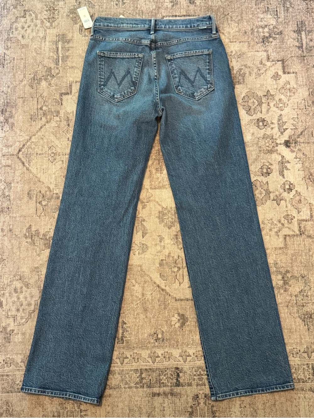 MOTHER Straight Leg Jeans in Light Blue Wash - Picture 5 of 11